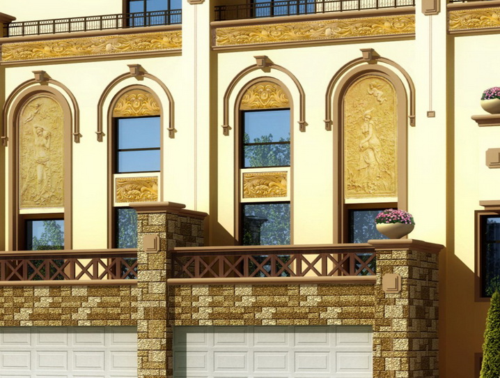 遼陽市嘉恒置業聯排別墅浮雕工程08