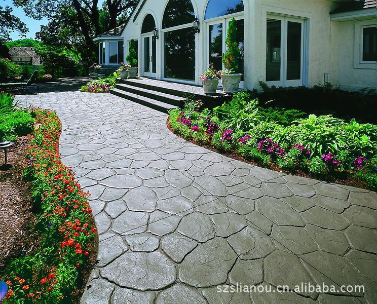 專業研發生產銷售市政道路 人行道 車行道 彩壓花地坪