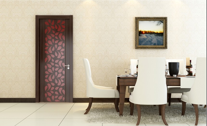 豪華室內套裝門-實木復合烤漆門