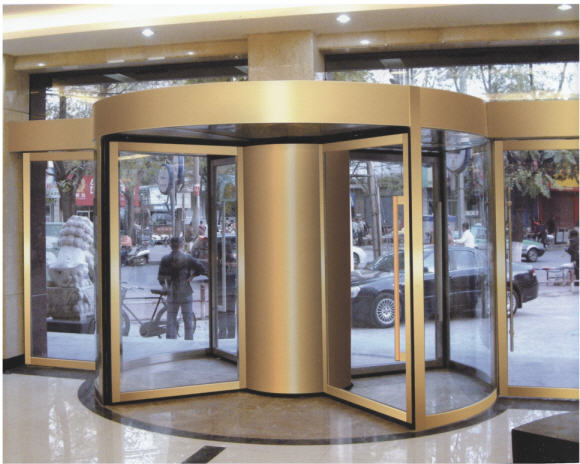 嘉樂豐華四翼手動圍柱旋轉門