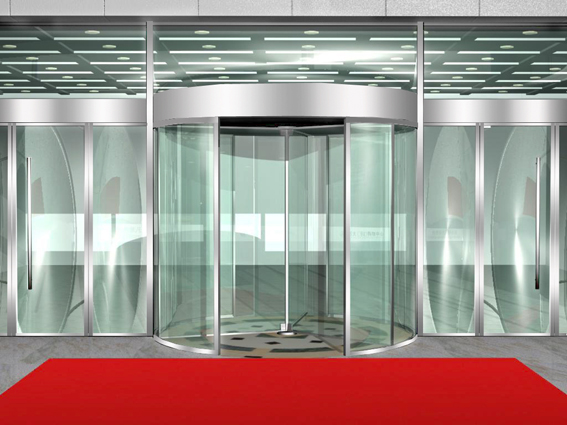 嘉樂豐華電動水晶旋轉門