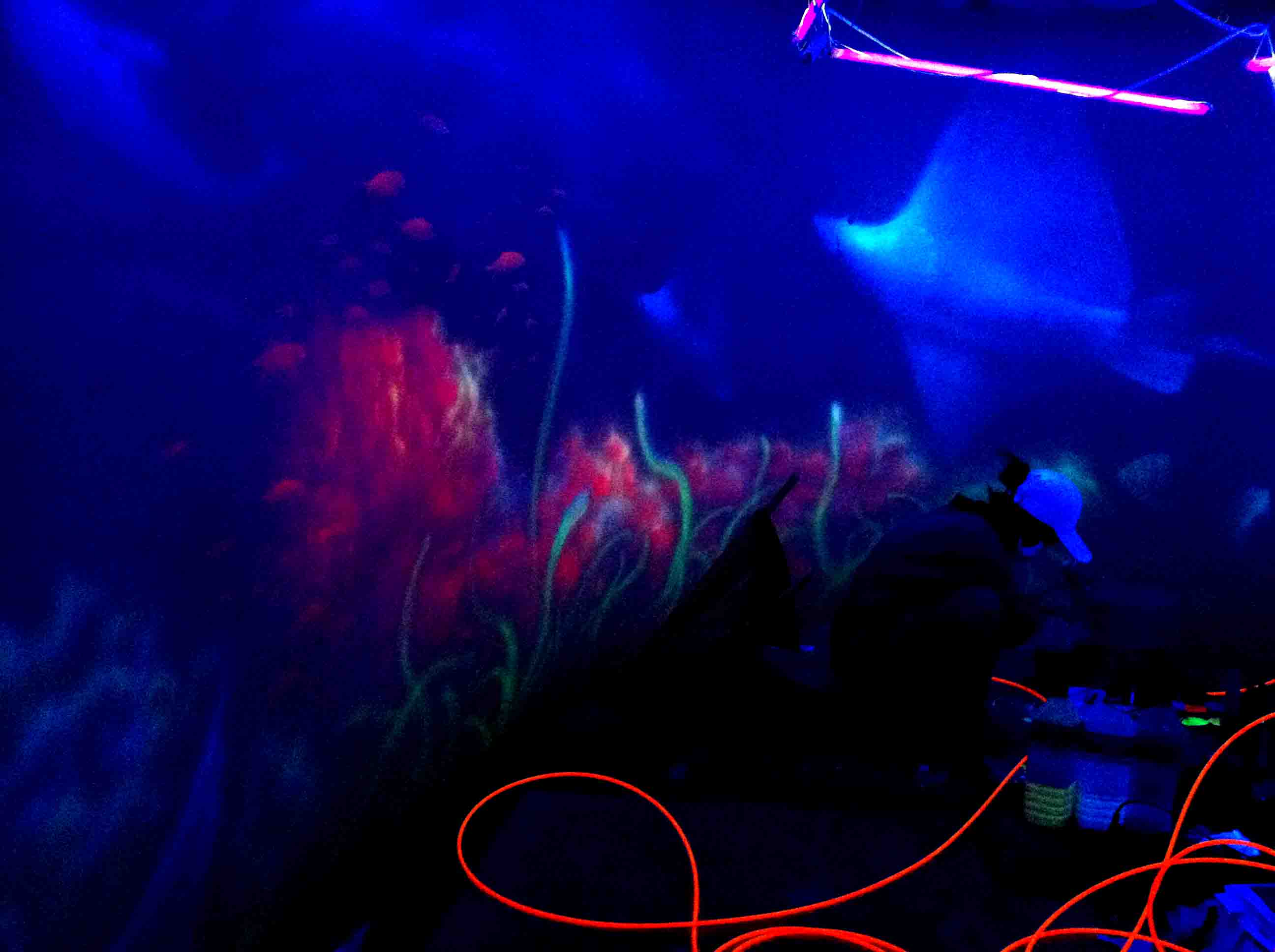 沈陽熒光畫隱形畫手工噴繪772