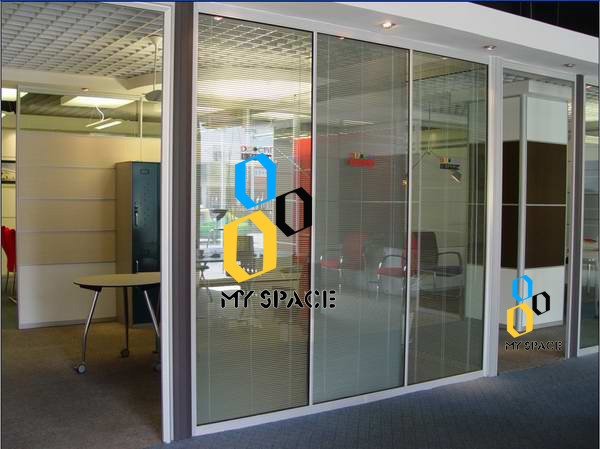 雙層玻璃內置百葉成品隔斷 上海麥思卑斯隔斷提東