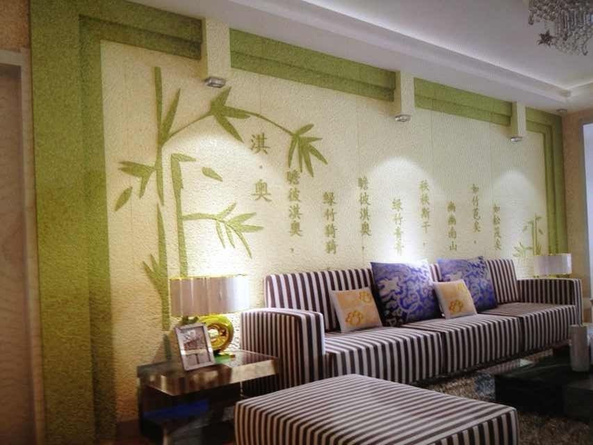 銷售優特美筑硅藻泥沙發背景墻