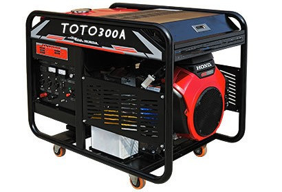 雙缸300A汽油發電電焊機