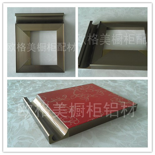 廠家供應晶鋼門新款鋁材B款隱框C型拉手