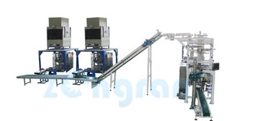 河南全自動二次包裝機，編織袋全自動包裝機