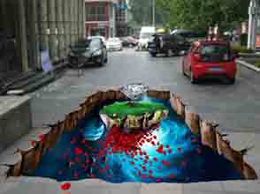 專業立體壁畫訂制·優秀3D地畫·3D立體地畫供應商