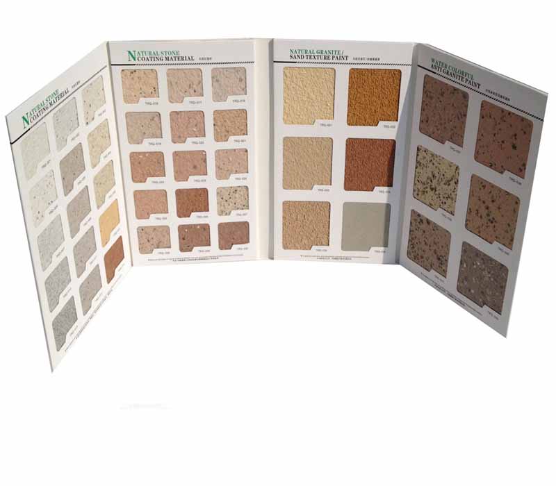 涂料色卡制作拉毛漆色卡，樹皮紋色卡，仿磚漆色卡