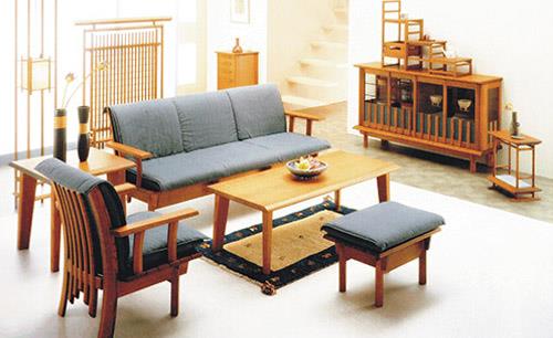 錢家灣實(shí)木黑胡桃客廳家具