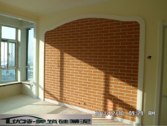 高品質(zhì)硅藻泥電視背景墻效果圖！