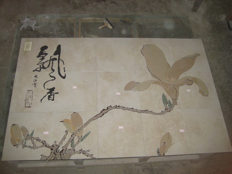 佛山陶瓷水刀拼花/水刀背景墻全國招商