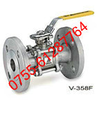 V-358F三片式法蘭球閥，中鼎三片式法蘭球閥