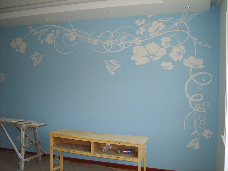 沈陽硅藻泥電視背景墻效果圖3