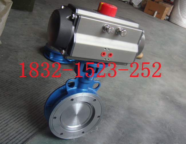 D673H-16C氣動對夾式硬密封蝶閥