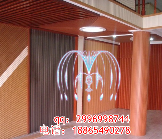 生態木將用做吸音板，可在用于電影院和舞廳等