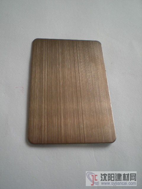 供應彩色不銹鋼電鍍古銅拉絲板可無指紋