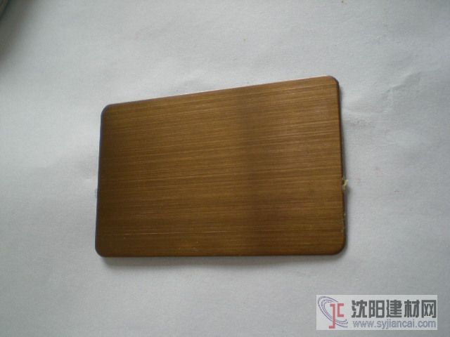 供應彩色不銹鋼電鍍咖啡色拉絲板