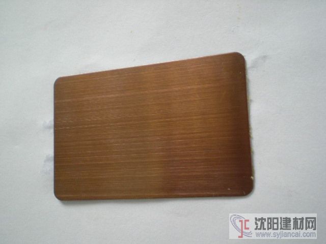 供應彩色不銹鋼電鍍玫瑰紅拉絲板