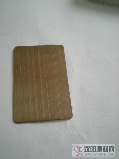 供應彩色不銹鋼電鍍高檔玫瑰金拉絲板