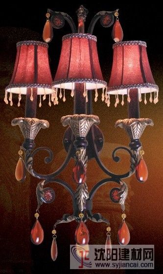 歐式新古典過道壁燈／雙頭蠟燭水晶燈