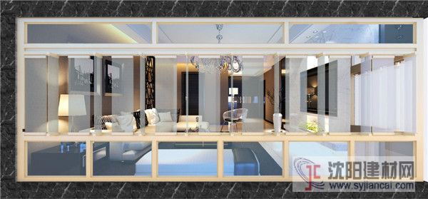 專業供應封陽臺窗戶的材質之福牌鋁合金無框陽臺窗