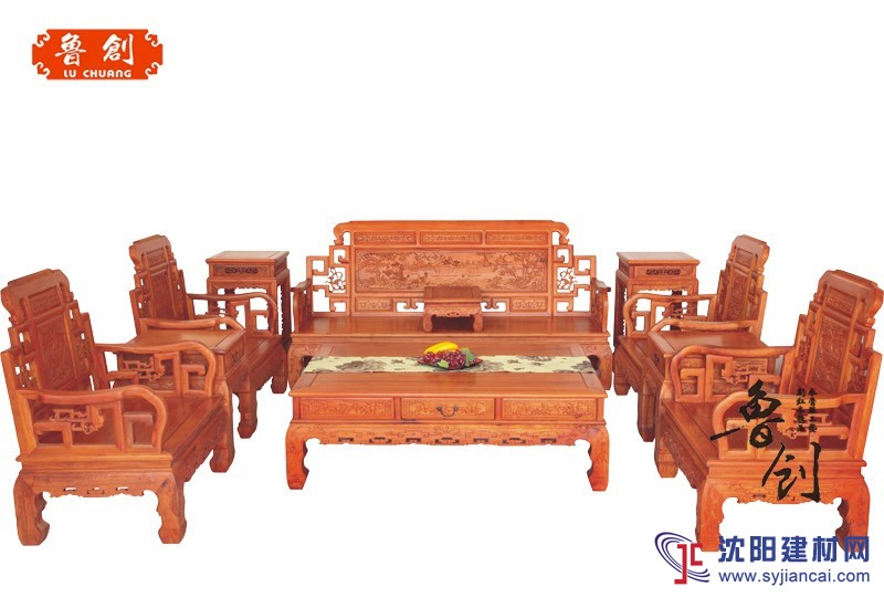 東陽紅木六合同春沙發