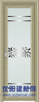 供應鋁門|鋁合金門窗|優之雅YP-286拉絲香檳·銀鏡