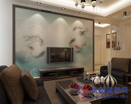 皮雕軟包藝術背景墻 電視沙發(fā)背景墻 LA001荷悅