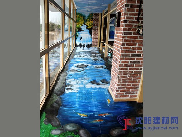 遼寧3D立體畫、地畫、手繪墻畫