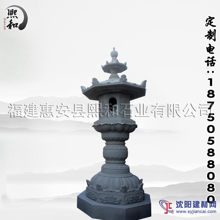 石雕燈具批發 各種景觀燈柱高度定制 來樣定制