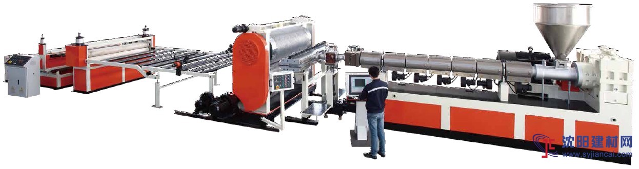 上海金緯機械PE蓄排水板生產線廠家直銷