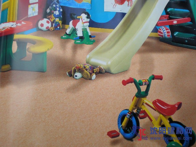 幼兒園學校專用耐磨防滑PVC塑膠卷材地板