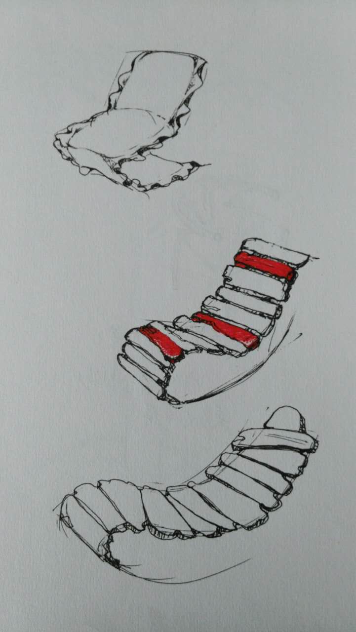 躺椅設(shè)計(jì)手繪稿
