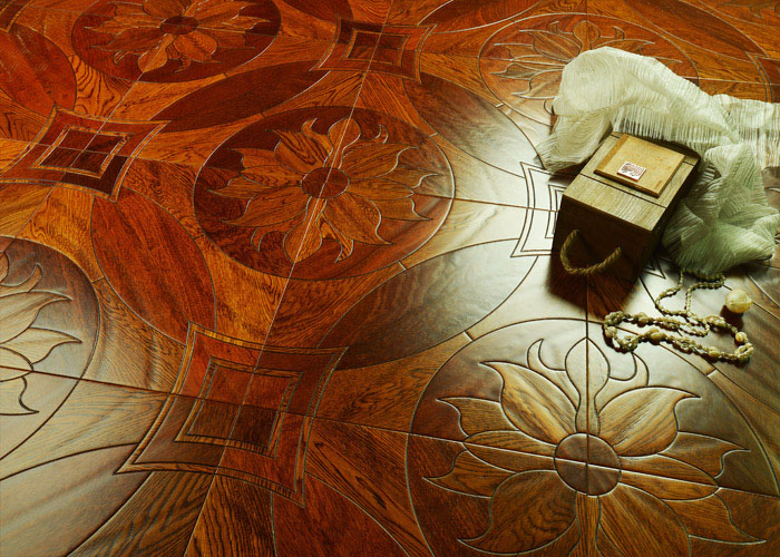 實木多層地板 5802荷塘月色