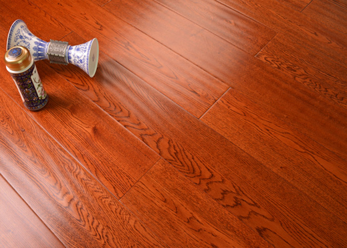 實木多層地板 櫟木F7023 行云流水