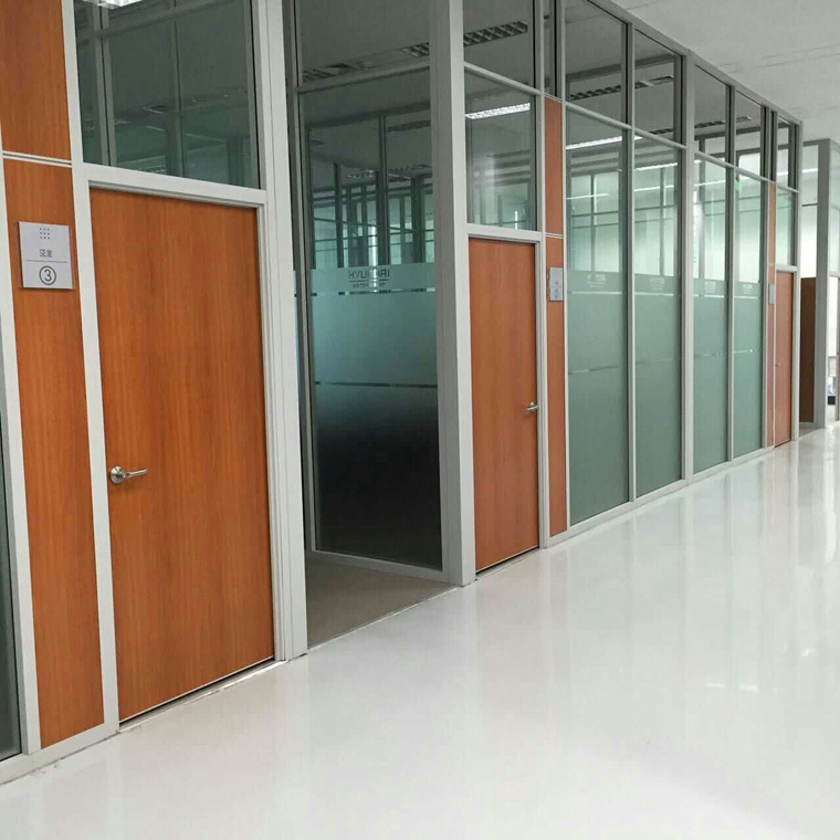 84款板材+雙玻百葉玻璃隔斷 沈陽方科隔墻