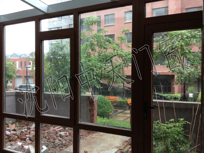 金地國際一樓鋁包木陽光房