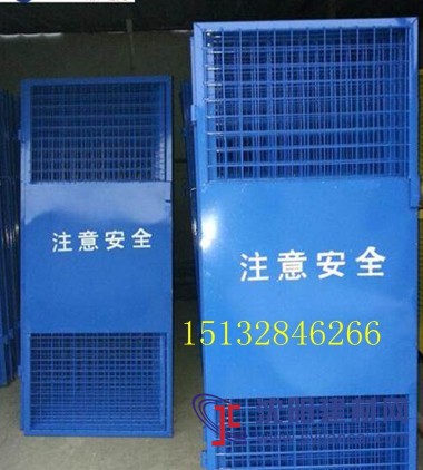 四川施工防護安全門、現貨對開樓層電梯門