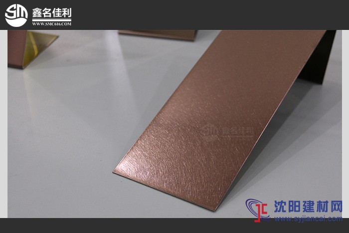 彩色亂紋和紋不銹鋼板批發不銹鋼304咖啡紅和