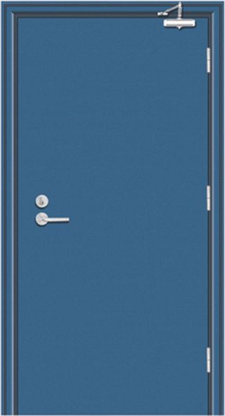 沈陽鋼防火門，木質(zhì)防火門，藍(lán)色噴塑防火門廠家直銷