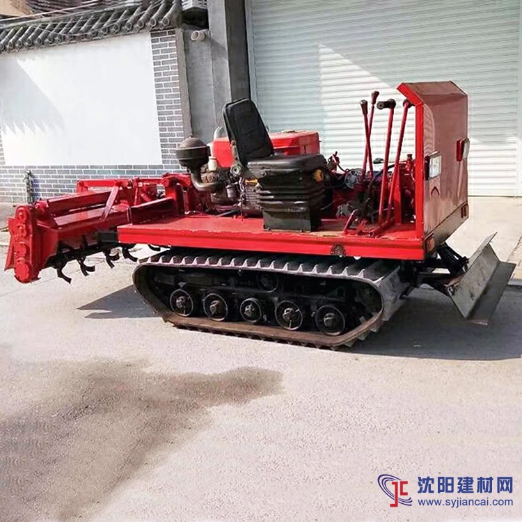 履帶式果園大棚施肥回填旋耕機