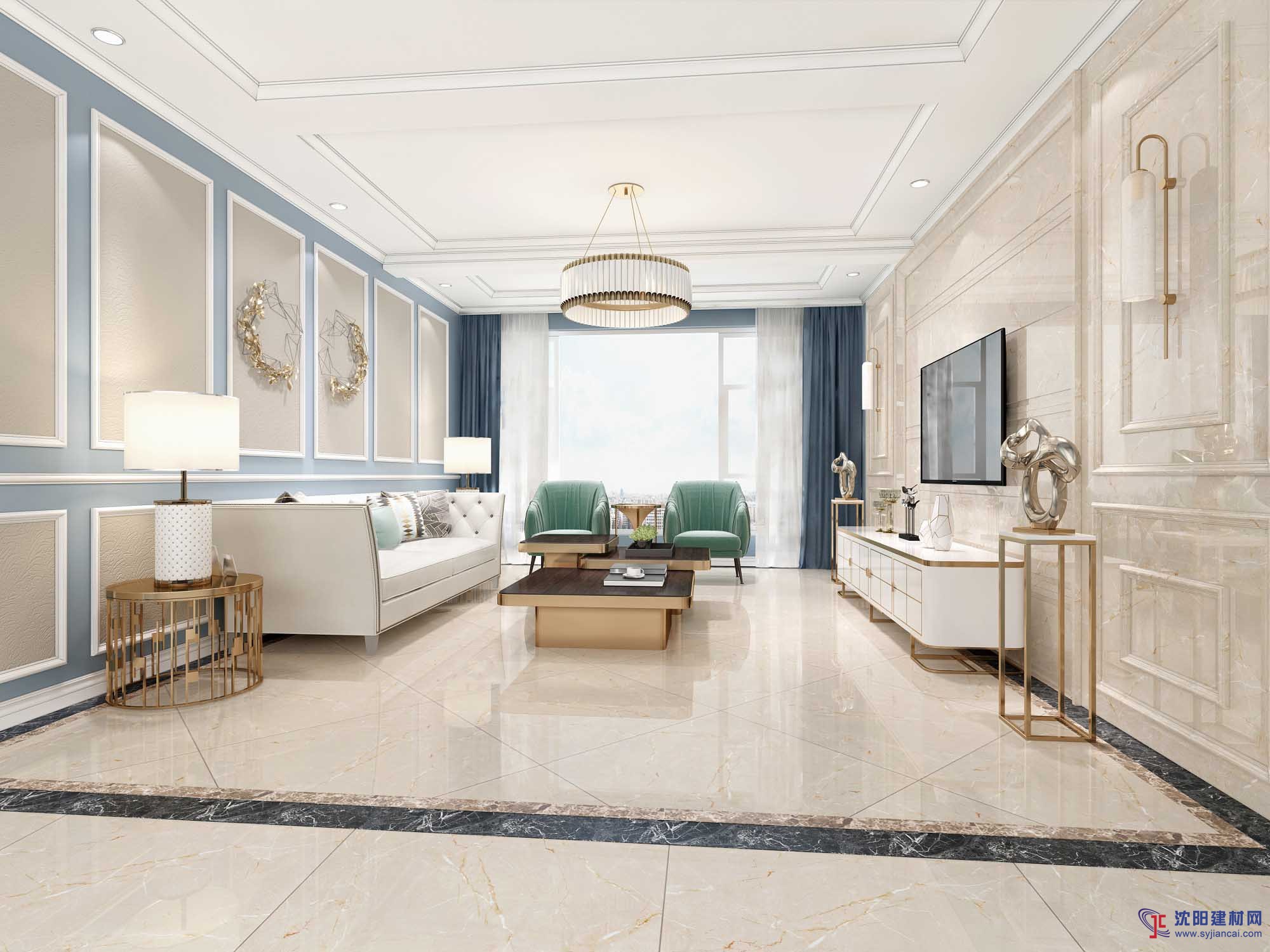 負(fù)離子通體大理石瓷磚800*800防滑耐磨瓷磚