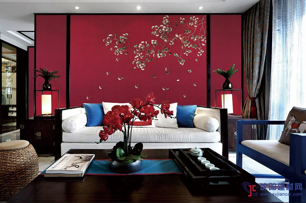 廠家供應刺繡玄關壁畫背景墻獨繡