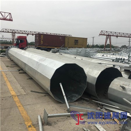 億明供應110KV電力鋼桿 鍍鋅鋼管桿出廠價格