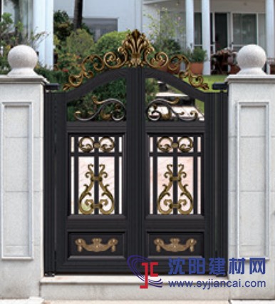 歐式別墅庭院雙開門