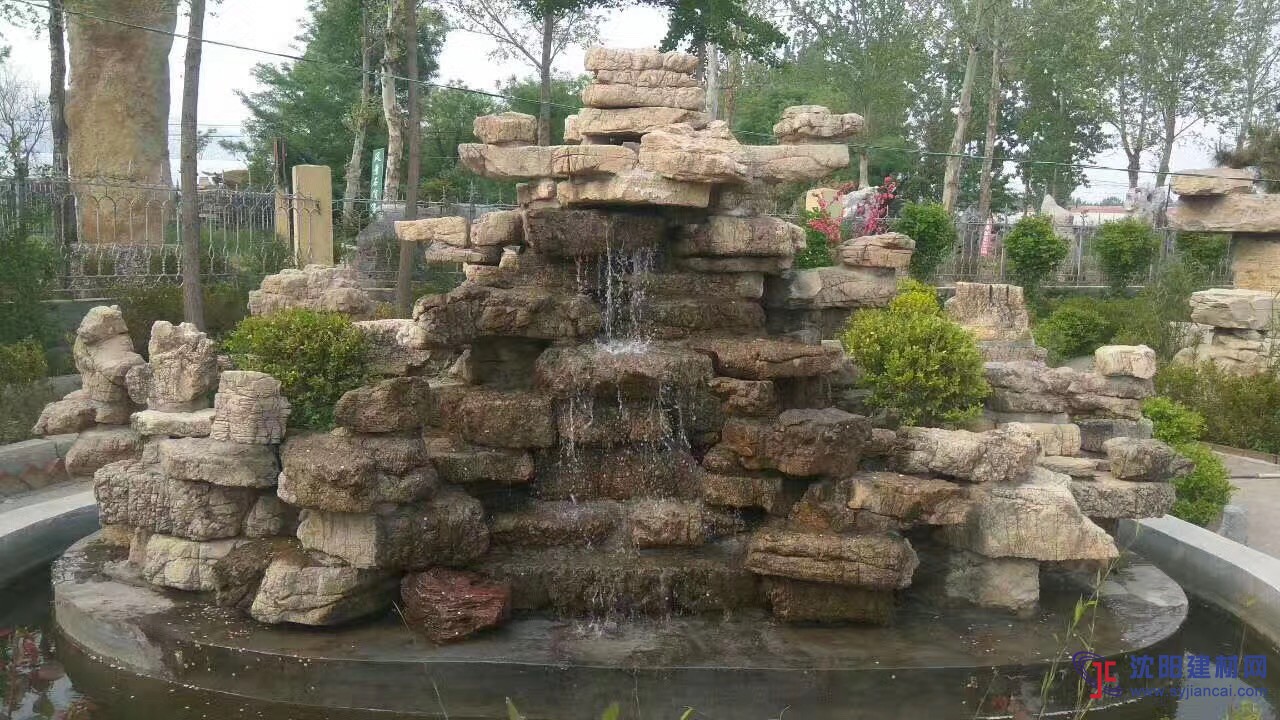 千層石假山石，工程千層石造景，公園千層石瀑布
