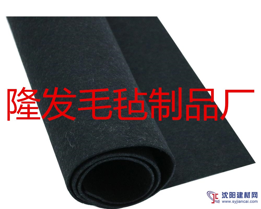 供應外包用毛氈布,黑色針刺毛氈戟絨布,針扎棉毛氈布