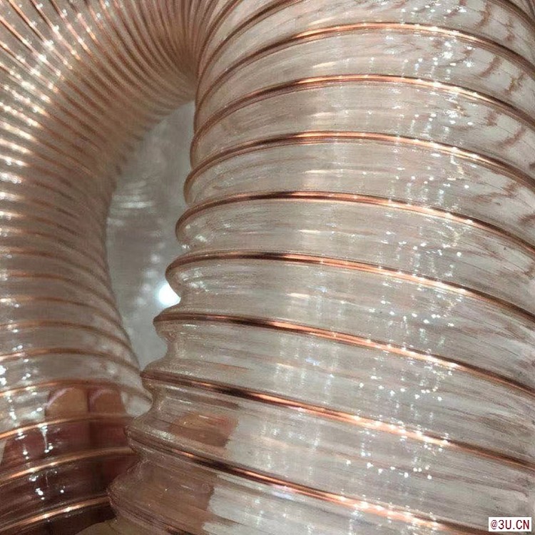 高邑定制pu鋼絲通風管A透明伸縮螺旋管廠家直銷