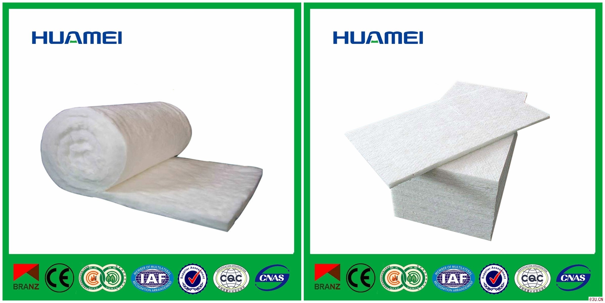 華美無甲醛玻璃環保玻璃棉卷氈/板棉板